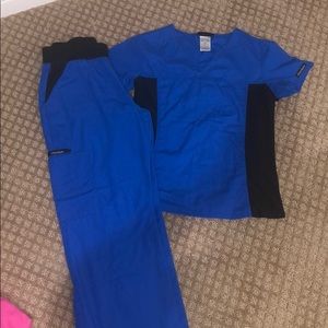 Scrub set, royal blue color
